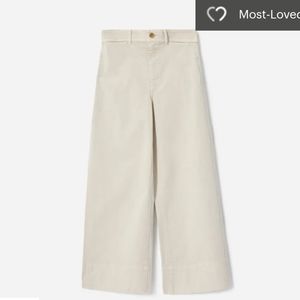 Everlane - Lightweight Wide Leg Crop Chino - Sand